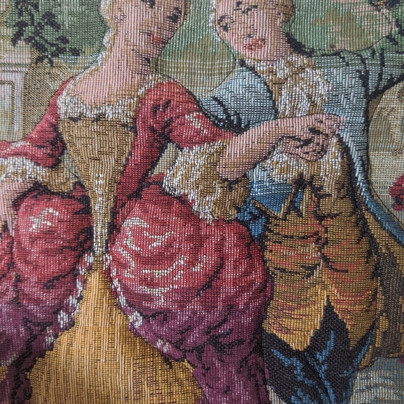 Vintage Handbag 50s Tapestry French Soire Purse - Picture 2 of 8